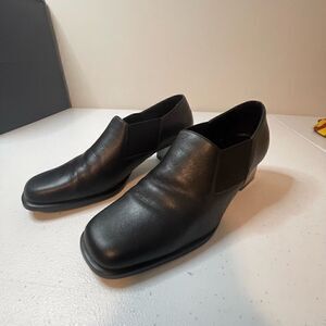 What’s What Black Leather womens 7.5